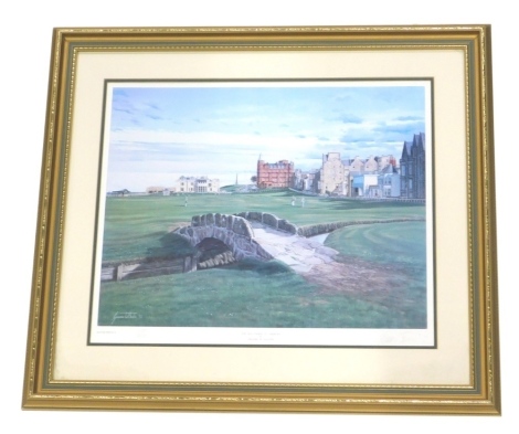 Graeme W Baxter (20thC). The Old Course St Andrews, artist signed limited edition print, 165 of 850, numbered in pencil, 45cm x 54cm.