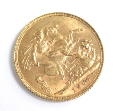 An Edward VII gold full sovereign, 1907. - 3