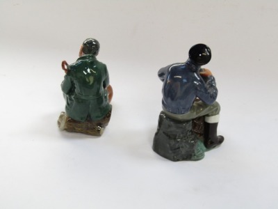 Two Royal Doulton figures, The Lobster Man, HN2317, 20cm high, and The Master, HN2325, 16cm high. - 4