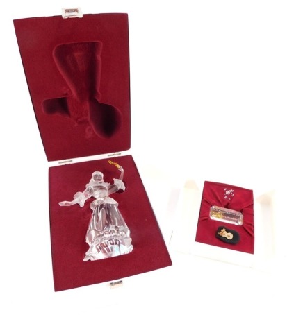 A Swarvoski crystal Mascarade collection Columbine 2000 figure, with plaque, boxed. (2)