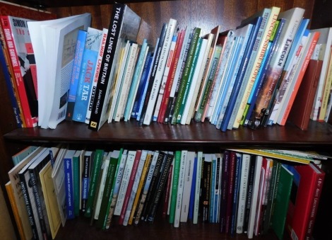 A large quantity of Lincolnshire related books, Lincolnshire calendar, Boston guides, travel villages, Auctioneer's Tale, Century on Film, etc. (2 shelves)