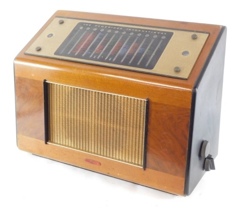 The Cambridge International cased radiogram.