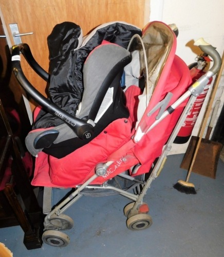 A Maclaren childs buggy, etc. (a quantity)