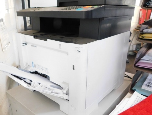 A Kyocera Ecosys model M5526CDW copier printer and scanner.