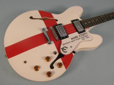 A limited edition Mark Joseph Epiphone guitar