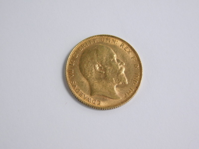 An Edward VII gold full sovereign, 1907. - 2