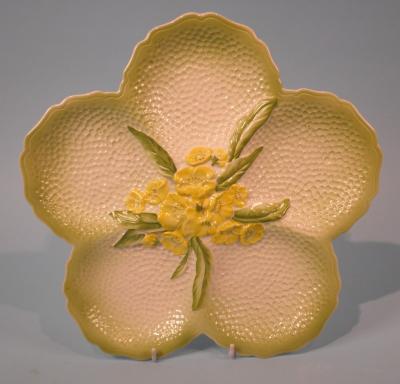 A Carltonware hors d'oeuvres dish decorated with buttercups