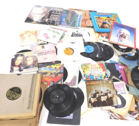 Various records, 45RPM, various others, Hits with Freddie and the Dreamers, Hope and Anchor Front Row festival album, various 45's Paul McCartney Spies Like Us, other vintage records, etc. (a quantity)