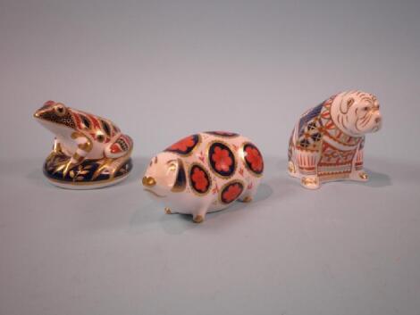 Three Royal Crown Derby figures