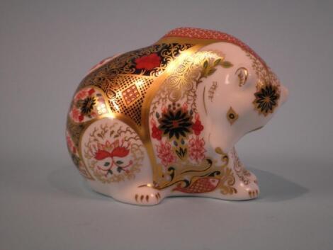 A Royal Crown Derby figure of a polar bear