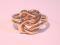 An 18ct gold knot ring 8g