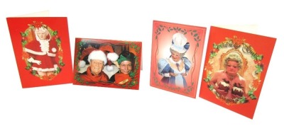 Four Christmas cards to Tom Edwards, from John Inman and his husband Ron Lynch. - 3