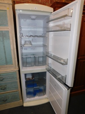 A Servis cream enameled fridge freezer, model C60185NFC. - 2