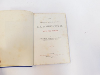 McKenzie (William) The Right Honourable The Earl of Beaconsfield KG and his Times, volumes 1-4, in blue cloth and gilt tooled bindings. (4) - 2