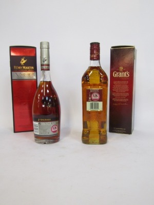 A Grants Family Reserve Scotch Whiskey 70cl bottle, and a Remy Martin Champagne Cognac, boxed. (2) - 2