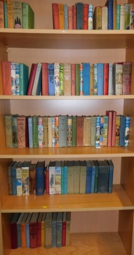 Children's books, to include a Girl in a Thousand, The Secret to Grange Farm, The Cinderella Girl, Head Girl at Vivien's, St Overboard, Ups and Downs, Hazelhurst and others. (5 shelves)