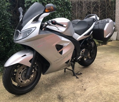 A 2006 Triumph Sprint ST1050 (ABS) Sports Touring Motorcycle, registration CU06 MHM, 1050cc triple, c/w genuine colour matched silver Triumph panniers, 13,160 recorded miles with full MOT history to verify, 3 former keepers stated on V5 with current rider - 5