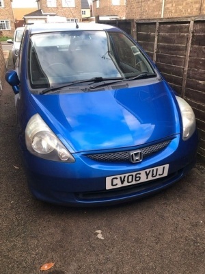 A Honda Jazz, registration CV06 YUJ, automatic, blue, four door, 1339cc, MOT valid until November 2022, registered miles 88010, V5 present, last full service November 2021, with two keys. - 12