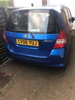 A Honda Jazz, registration CV06 YUJ, automatic, blue, four door, 1339cc, MOT valid until November 2022, registered miles 88010, V5 present, last full service November 2021, with two keys. - 13