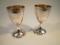 A pair of George III silver goblets by Henry Chawner