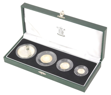 A cased United Kingdom Silver Proof Collection coin set, to include 1oz £2, limited edition to 15,000 sets. (boxed with paperwork)