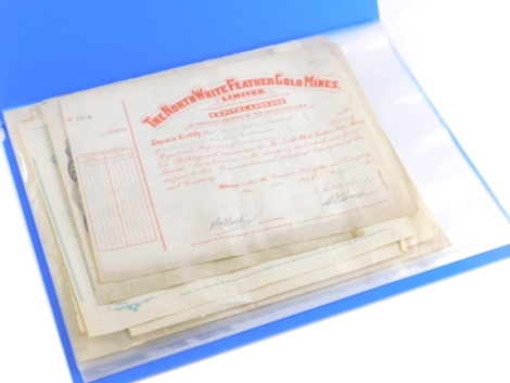 Various letterheads, vintage, share certificates, various other vintage letters, the Premier Oil Limited share certificate, etc. (a quantity)