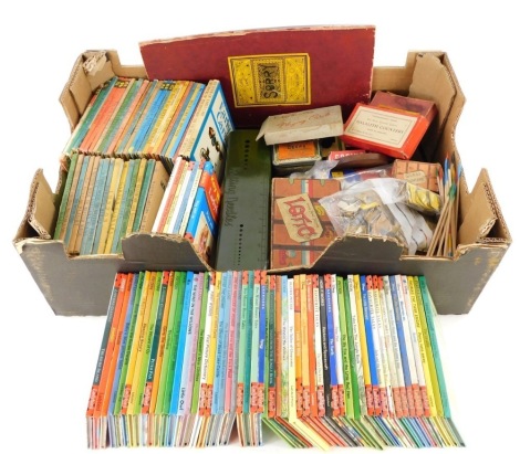 Various children's books and games, vintage Ladybird books, Understanding Maths, various others, later, boxed, vintage board games, etc. (a quantity)