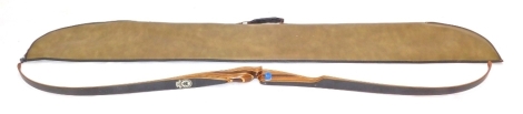 A Sherwood Forrest Bow Craft archery bow, in outer case, 153cm long.