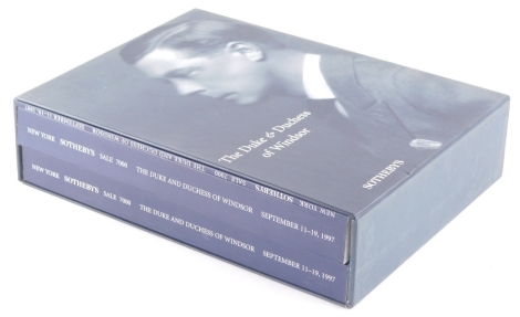 The Sotheby's Duke and Duchess of Windsor sale catalogue, in three volumes with slip case, 1997.