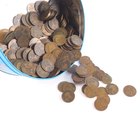 Various Victorian and Edwardian coins, pennies, approx. 4kilos.