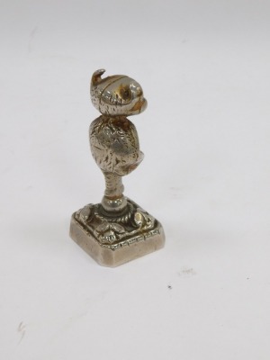 A nickel plated Lincoln Imp car mascot, by Rose Brothers (Gainsboro.) Ltd, Engineers, 9.5cm high. - 3