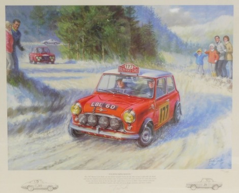 After Tony Smith. Fourth Mini Monte, photo lithograph, signed limited edition number 173/495, dated spring 2006, with Certificate of Authenticity, 41.5cm x 50cm, framed and glazed.