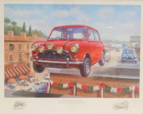 After Tony Smith. Italian Job - Going for Gold, signed limited edition 442/850, dated spring 2004, with certificate of authenticity, photo lithograph, 42 x 53cm, framed and glazed.