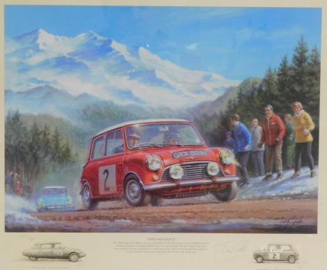 After Tony Smith. Third Mini Monte, photo lithograph, signed limited edition 44/495, dated summer 2004, 41cm x 50cm, framed and glazed.