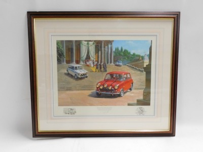 After Tony Smith. The Italian Job - To Have & To Hold, signed limited edition 161/850, signed in pencil to margin, colour lithograph, 43 x 54cm, framed and glazed. - 3