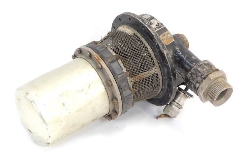 A fuel pump for a Shackleton aeroplane, type BP3, MK.3, serial number 15398, 26cm wide.