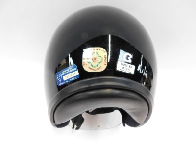 A Bieffe helmet, dated 1988, Type A, in black. - 4