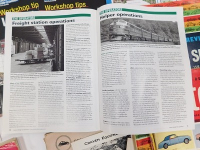 A group of motoring and model building magazines, International Automobile Catalogue, Autocar Road Test, 1964 Motor Show Express, Model Railroads Magazine Workshop Tips, etc. (a quantity) - 3