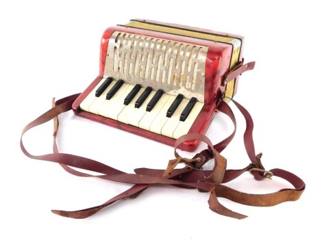 A Hohner Mignion 1 mini piano accordion.