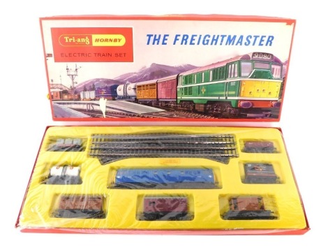 A Tri-ang Hornby dublo gauge train set The Freightmaster, comprising a Class 31 locomotive, rolling stock including a milk tanker, track, set RS-51, boxed.