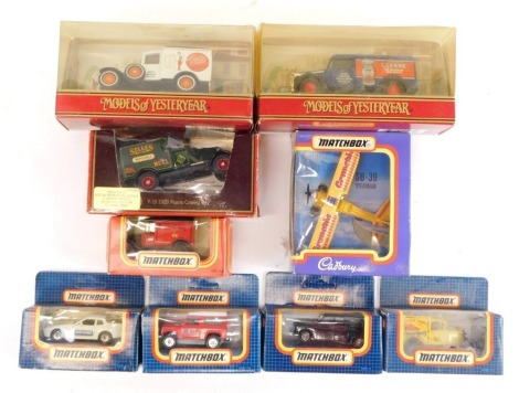 Matchbox diecast vehicles, including Matchbox models of Yesteryear Y12CG.M.van, a Y22-1 1930 Model A Ford van, a MB44 1921 Ford Model T van Royal Mail, etc. (1 tray)