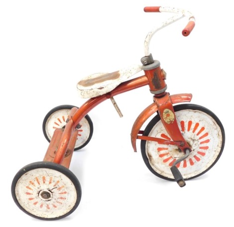 A Raleigh Sunbeam child's pedal tricycle.