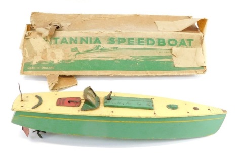 A Star Yachts Britannia speed boat, produced for Woolworths, with box.