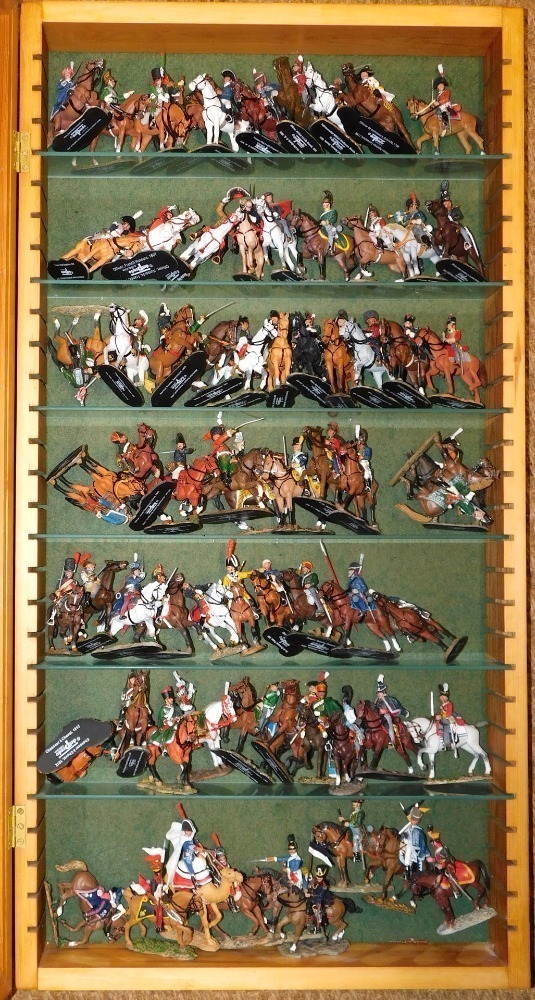 Del Prado hand painted diecast figures including Russian Guard Cavalry Austrian Hussars British Hussars 2nd Regiment