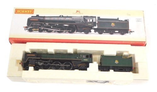 A Hornby OO gauge Standard Class 6MT locomotive 'Clan Buchanan', 4-6-2, BR green livery, R2846, boxed.