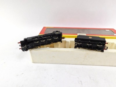 A Hornby OO gauge class 8F locomotive, 2-8-0, 48154 BR black, R2229, boxed. - 2