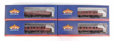 Bachmann Branchline coaches, 39-176D BR mark I BG coach full brake maroon, boxed. (4)