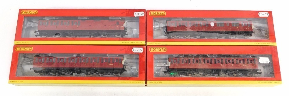 Hornby OO gauge coaches, including R4575 BR Thompson suburban lavatory ...