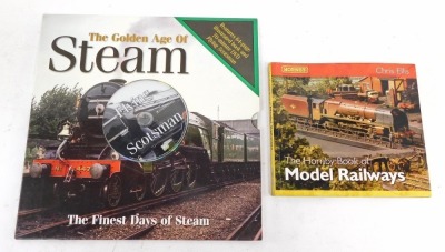 The Hornby Book of Model Railway, by Chris Ellis and a Golden Age of Steam Flying Scotsman DVD. (2)