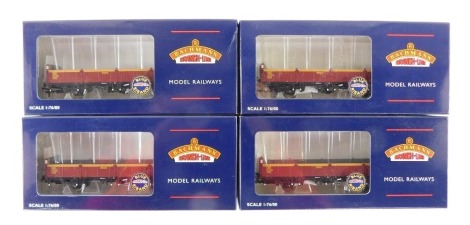 Bachmann Branchline OO gauge rolling stock, 83-040 31 tonne OBA open wagons, EWS, boxed. (4)